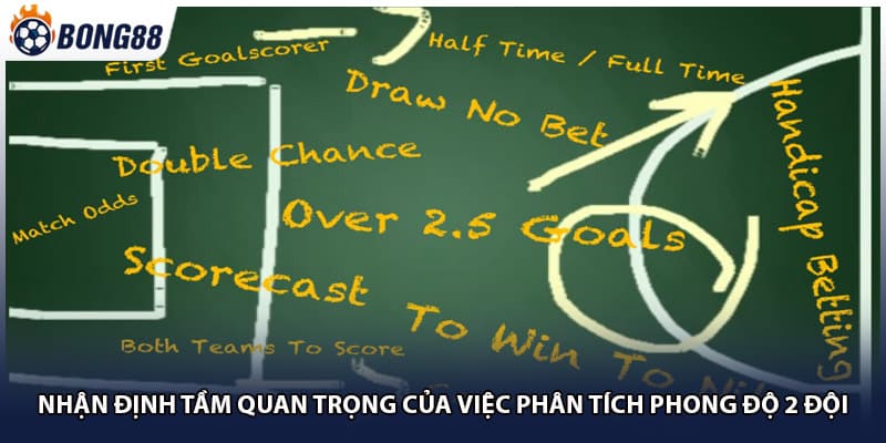 Nhận định tầm quan trọng của việc phân tích phong độ 2 đội
