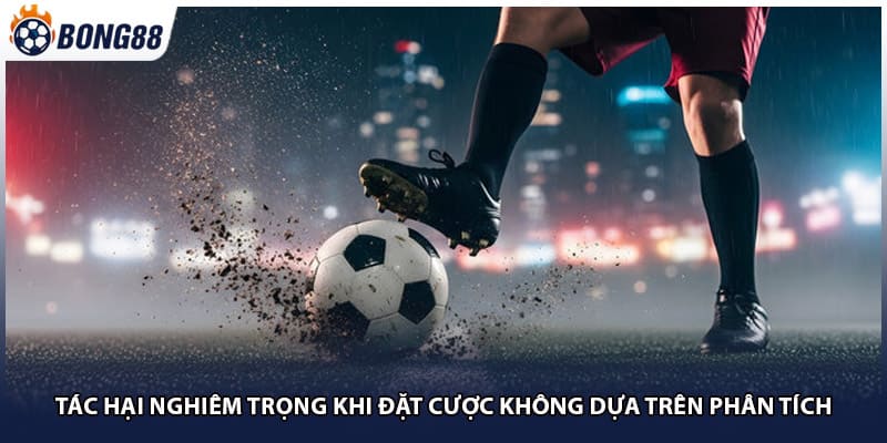Tác hại nghiêm trọng khi đặt cược không dựa trên phân tích